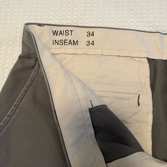 Men’s Gray Chino Pants By Club Monaco size 34/34 Kennedy Fit. - Picture 4 of 8